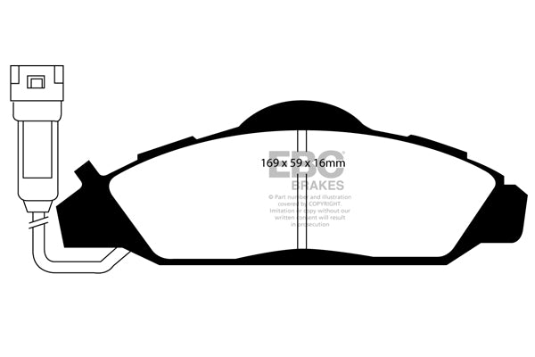 EBC Brakes Ultimax OE Replacement Brake Pad Set – DP1126