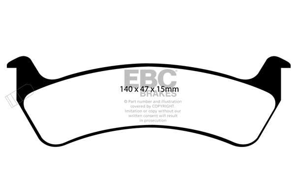 EBC Brakes Ultimax OE Replacement Brake Pad Set DP1129 - Performance HQ - United Kingdom