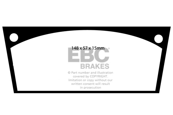 EBC Brakes Ultimax OE Replacement Brake Pad Set – DP113