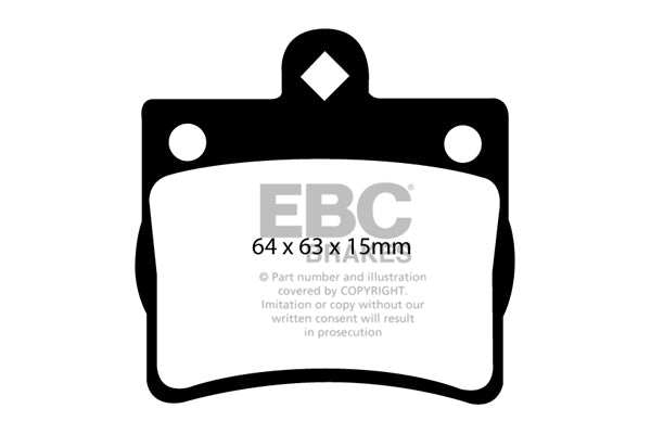 EBC Brakes Greenstuff 2000 Series Sport Brake Pad Set DP21135 - Performance HQ - United Kingdom