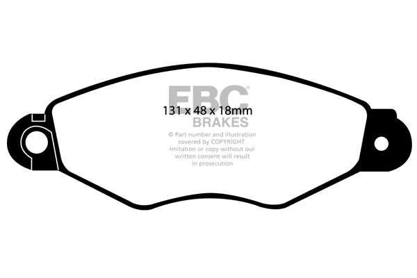 EBC Brakes Greenstuff 2000 Series Sport Brake Pad Set DP21136 - Performance HQ - United Kingdom