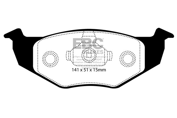 EBC Brakes Ultimax OE Replacement Brake Pad Set – DP1137