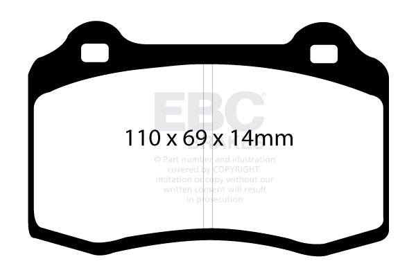 EBC Brakes Bundle – Rear 330mm GD Discs with Bluestuff Pads – PD14KR058