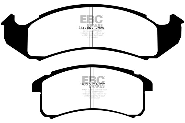 EBC Brakes Yellowstuff 4000 Series Street – DP41142R