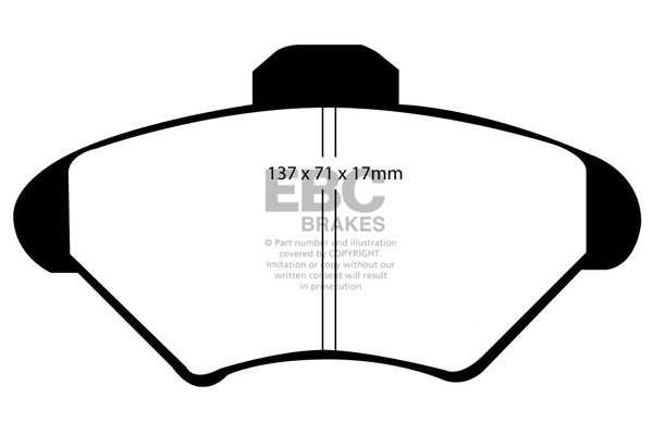 EBC Brakes Ultimax OE Replacement Brake Pad Set DP1143 - Performance HQ - United Kingdom