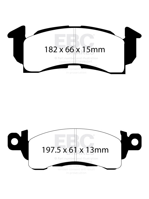 EBC Brakes Yellowstuff 4000 Series Street – DP41144R