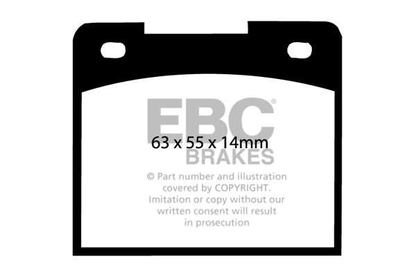 EBC Brakes Ultimax OE Replacement Brake Pad Set DP114 - Performance HQ - United Kingdom
