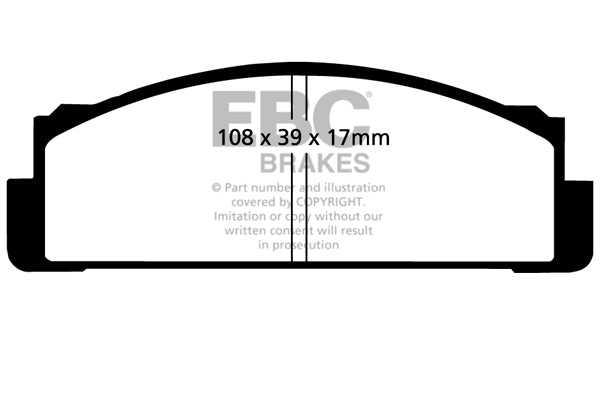 EBC Brakes Ultimax OE Replacement Brake Pad Set – DP116
