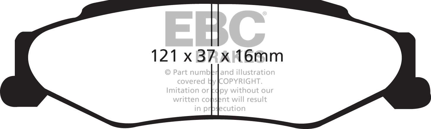EBC Brakes Ultimax OE Replacement Brake Pad Set DP1160 - Performance HQ - United Kingdom