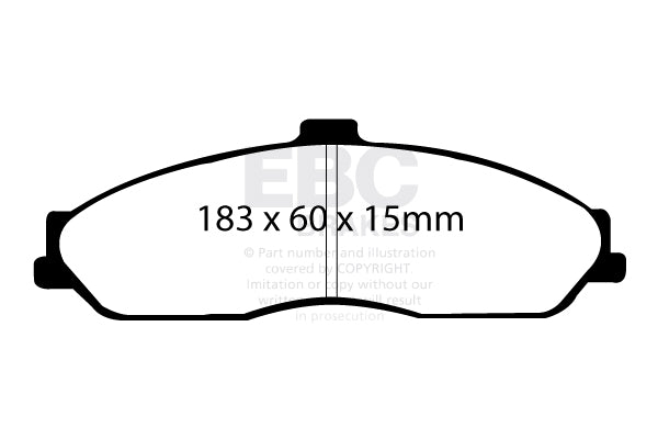 EBC Brakes Ultimax OE Replacement Brake Pad Set – DP812