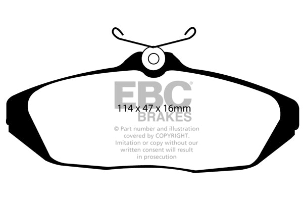 EBC Brakes Yellowstuff 4000 Series Street – DP41160R