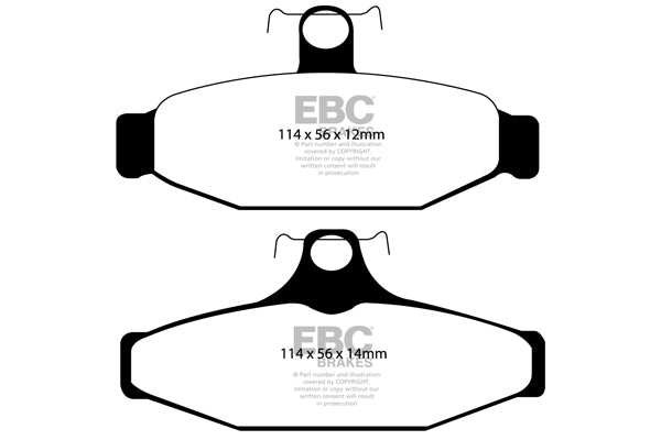 EBC Brakes Bundle Rear 305mm GD Discs with Yellowstuff Pads PD13KR142 - Performance HQ - United Kingdom