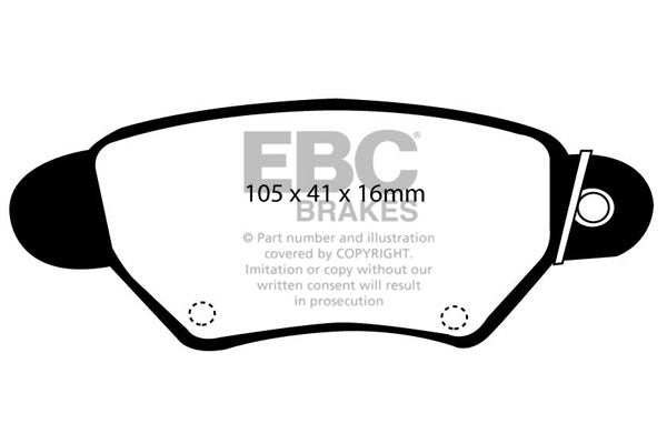 EBC Brakes Greenstuff 2000 Series Sport Brake Pad Set DP21186 - Performance HQ - United Kingdom