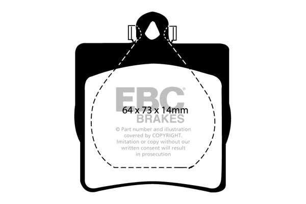 EBC Brakes Ultimax OE Replacement Brake Pad Set DP1191 - Performance HQ - United Kingdom