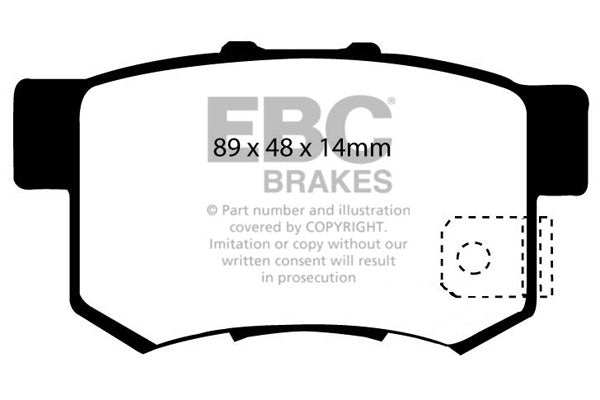 EBC Brakes Bundle Rear 260mm BSD Discs with Redstuff Pads PD17KR016 - Performance HQ - United Kingdom
