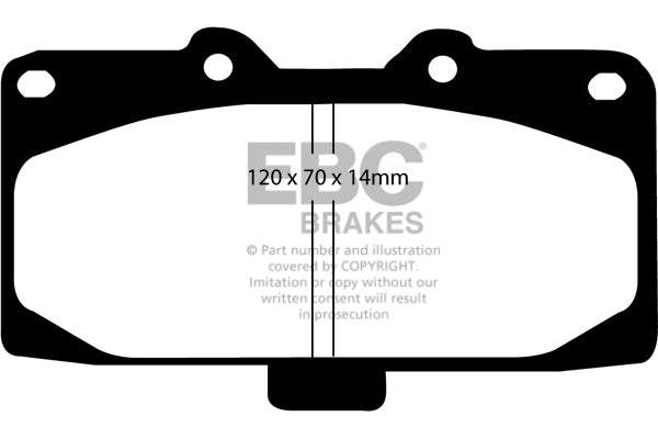 EBC Brakes Bundle – Front 294mm BSD Discs with Bluestuff Pads – PD19KF241