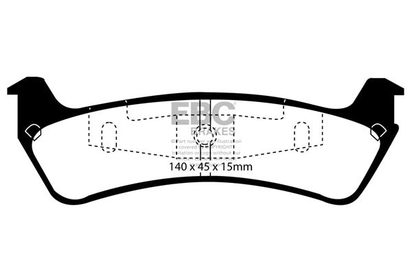 EBC Brakes Ultimax OE Replacement Brake Pad Set – DP1201