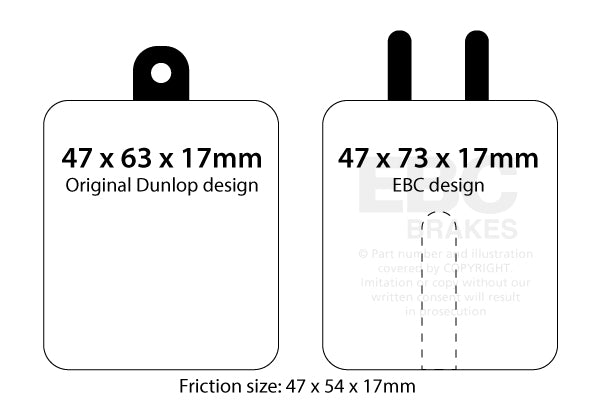 EBC Brakes Ultimax OE Replacement Brake Pad Set – DP120