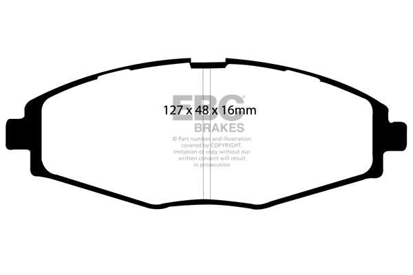 EBC Brakes Greenstuff 2000 Series Sport Brake Pad Set DP21212 - Performance HQ - United Kingdom