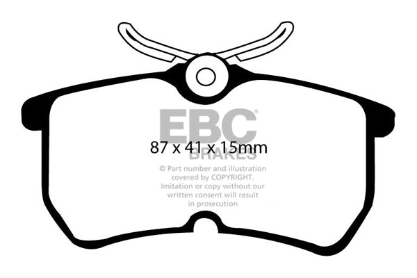 EBC Brakes Bundle – Rear 253mm BSD Discs with Yellowstuff Pads – PD18KR031