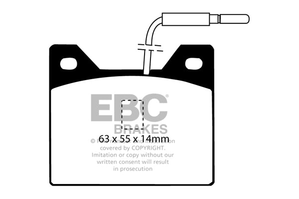 EBC Brakes Ultimax OE Replacement Brake Pad Set – DP122