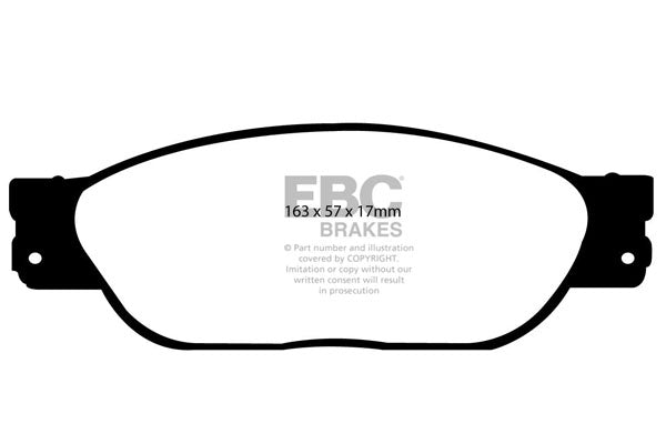 EBC Brakes Yellowstuff 4000 Series Street – DP41220/2R