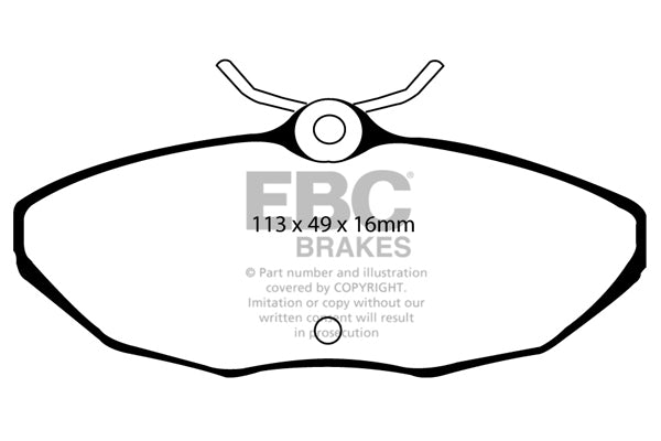 EBC Brakes Ultimax OE Replacement Brake Pad Set – DP1221/2