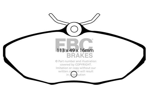 EBC Brakes Greenstuff 2000 Series Sport Brake Pad Set DP21221/2 - Performance HQ - United Kingdom