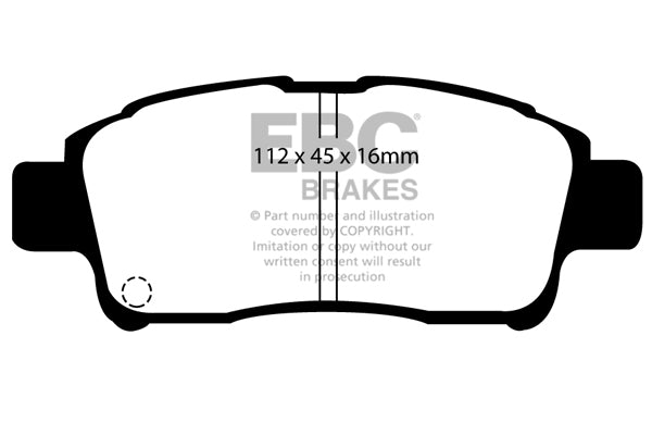 EBC Brakes Greenstuff 2000 Series Sport Brake Pad Set – DP21225