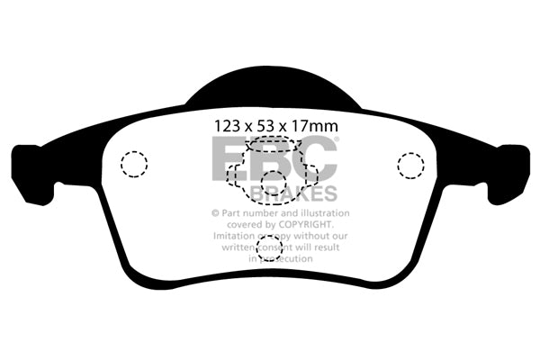EBC Brakes Ultimax OE Replacement Brake Pad Set – DP1231