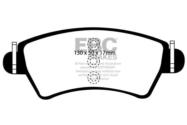 EBC Brakes Ultimax OE Replacement Brake Pad Set DP1234 - Performance HQ - United Kingdom
