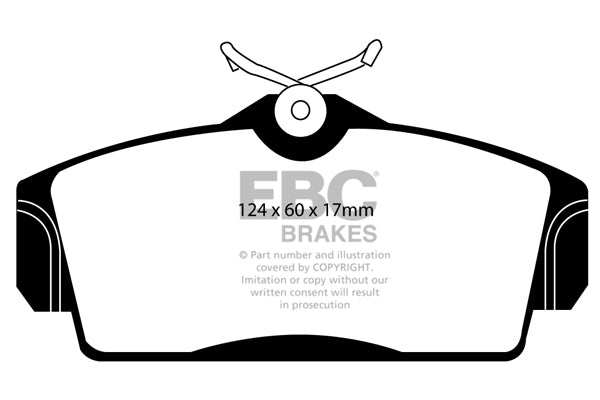 EBC Brakes Ultimax OE Replacement Brake Pad Set DP1238 - Performance HQ - United Kingdom