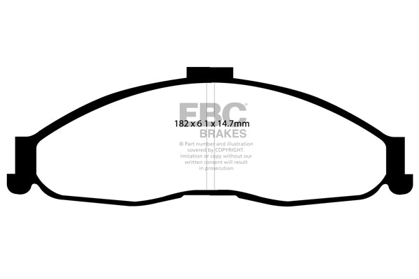 EBC Brakes Yellowstuff 4000 Series Street – DP41239R