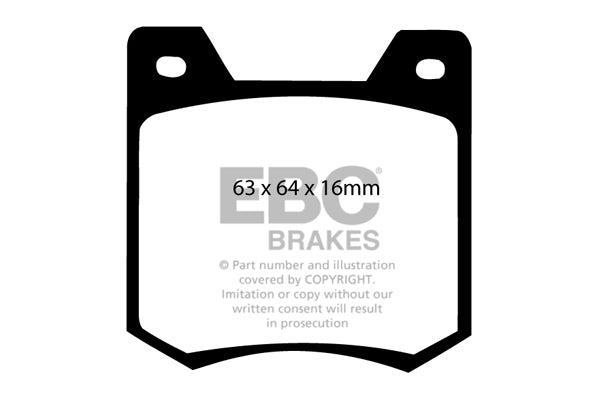 EBC Brakes Ultimax OE Replacement Brake Pad Set – DP124