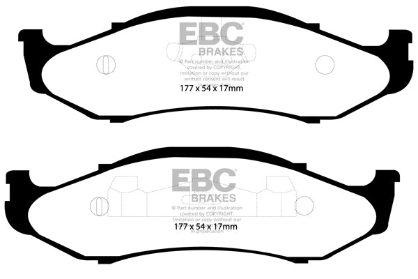 EBC Brakes Yellowstuff 4000 Series Street – DP41255R