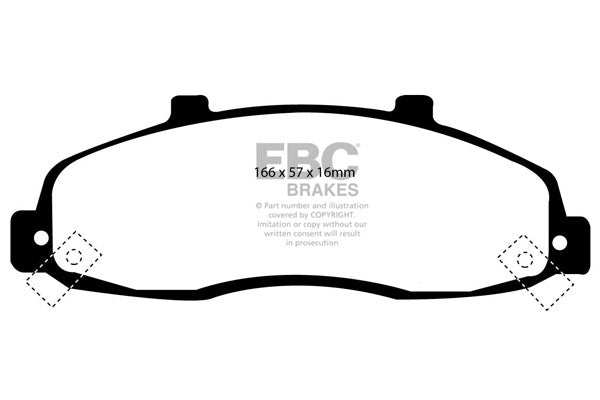 EBC Brakes Bundle Front 308mm GD Discs with Yellowstuff Pads PD13KF428 - Performance HQ - United Kingdom