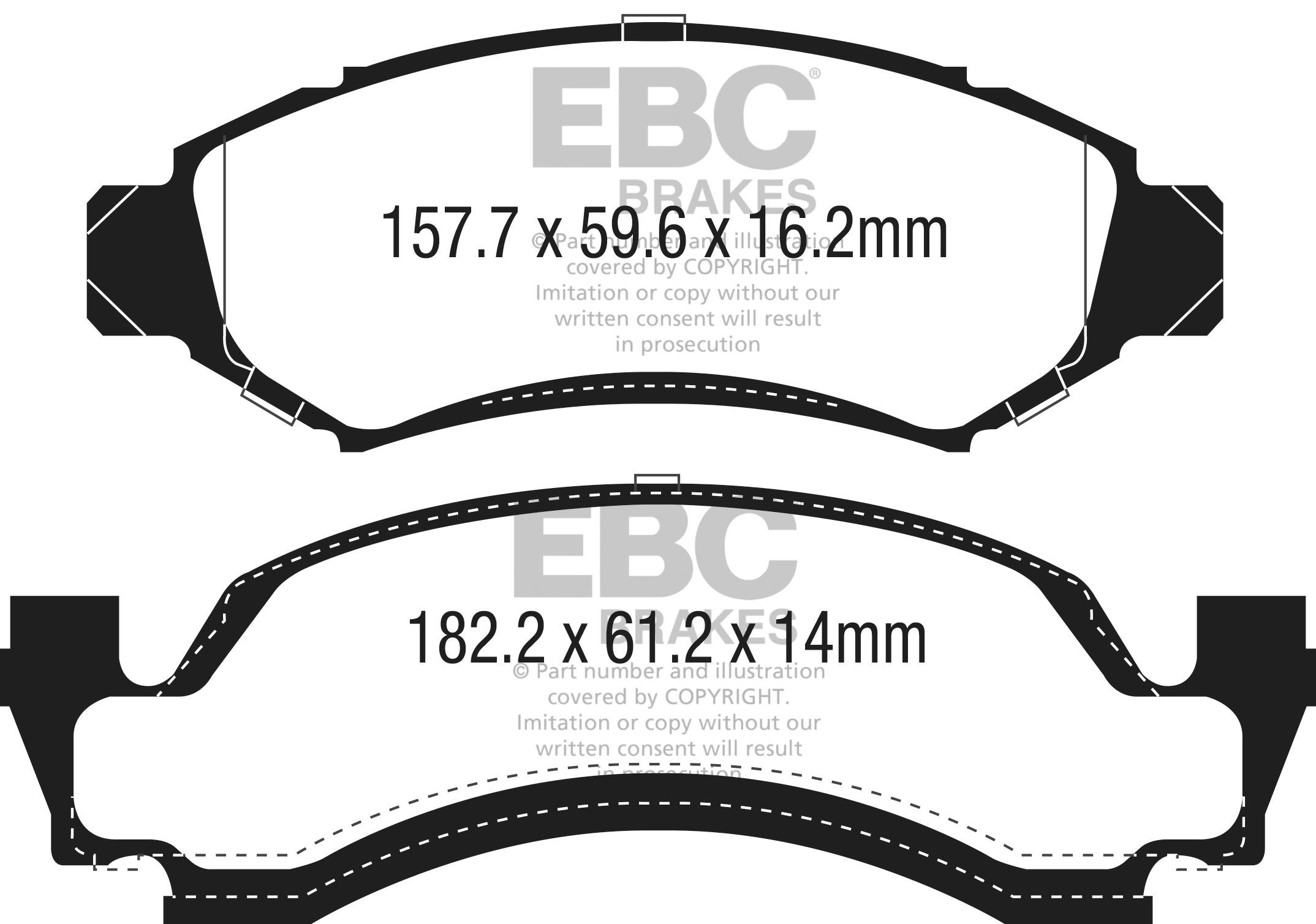 EBC Brakes Yellowstuff 4000 Series Street – DP41265R