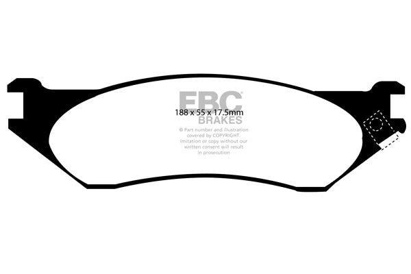 EBC Brakes Yellowstuff 4000 Series Street – DP41267R
