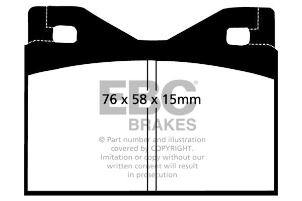 EBC Brakes Yellowstuff 4000 Series Street – DP4126R