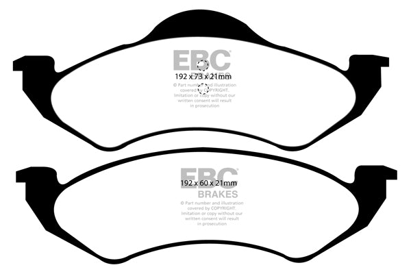 EBC Brakes Yellowstuff 4000 Series Street – DP41275R