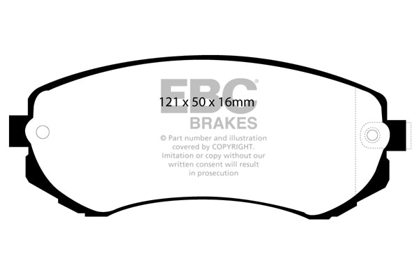 EBC Brakes Yellowstuff 4000 Series Street – DP41279R