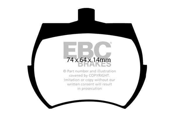EBC Brakes Ultimax OE Replacement Brake Pad Set DP127 - Performance HQ - United Kingdom