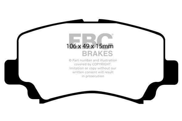 EBC Brakes Ultimax OE Replacement Brake Pad Set DP1291 - Performance HQ - United Kingdom