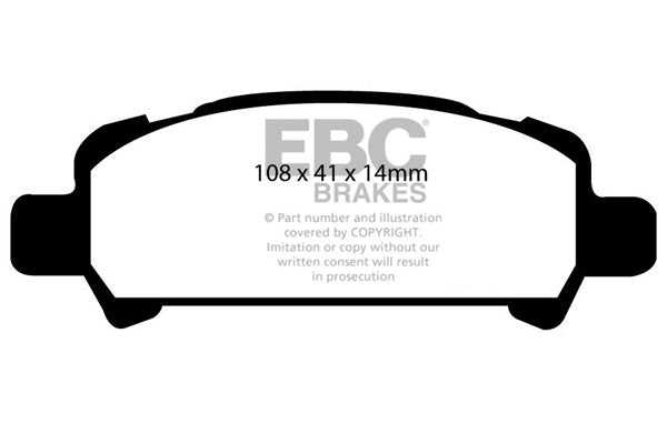 EBC Brakes Bundle – Rear 290mm GD Discs with Bluestuff Pads – PD14KR149
