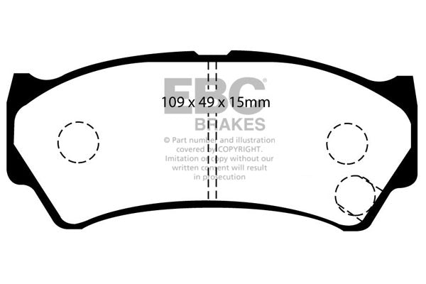 EBC Brakes Ultimax OE Replacement Brake Pad Set – DP1299