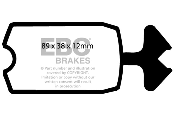 EBC Brakes Ultimax OE Replacement Brake Pad Set – DP131