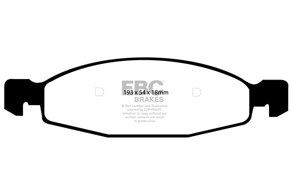 EBC Brakes Yellowstuff 4000 Series Street – DP41312R