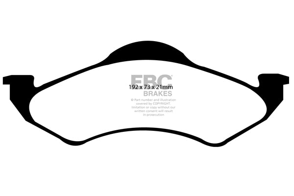 EBC Brakes Yellowstuff 4000 Series Street – DP41318R
