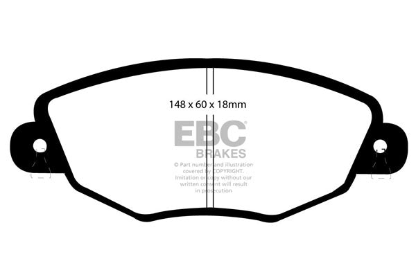 EBC Brakes Yellowstuff 4000 Series Street – DP41320R