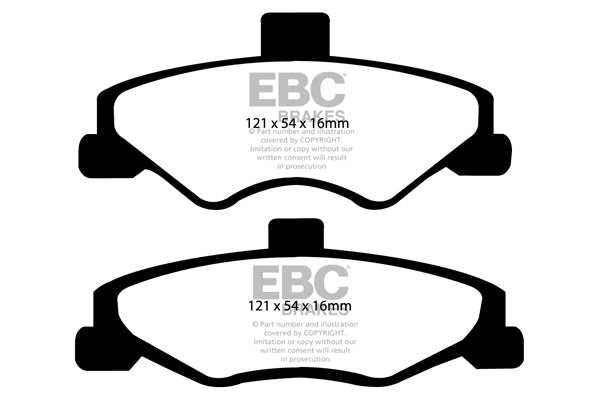 EBC Brakes Ultimax OE Replacement Brake Pad Set DP1323 - Performance HQ - United Kingdom